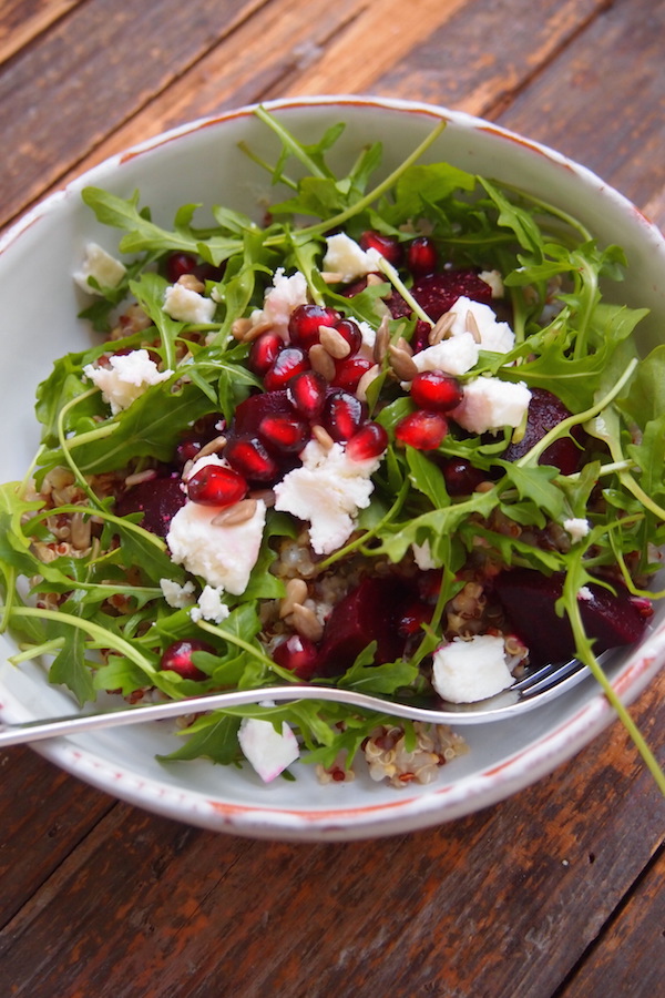 Salade quinoa et betterave inspirée de Californie/ Paris dans ma cuisine